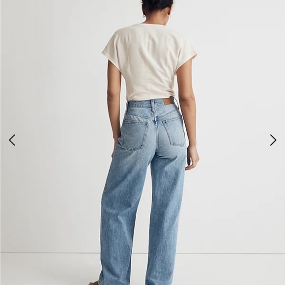 Size small women’s linen textured Madewell top. Gently worn. - Picture 4 of 5